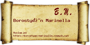Borostyán Marinella névjegykártya